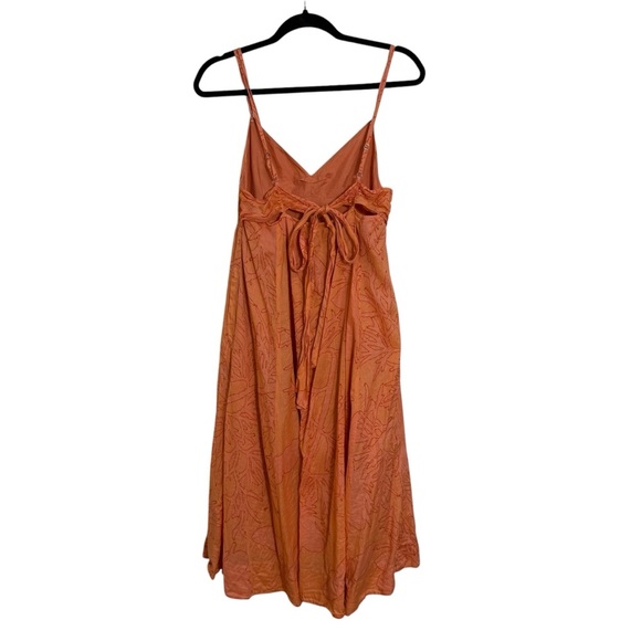 Rebecca Taylor Twiggy tie back dress cotton & silk lining summer sundress size 6 - Picture 3 of 5
